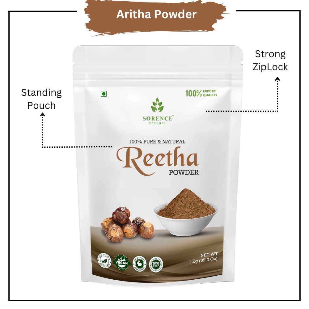 Sorence 100% Natural Aritha Powder for Hair & Skin