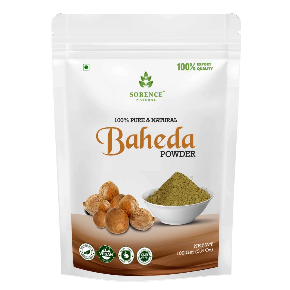 Sorence 100% Natural Baheda Powder for Hair Care