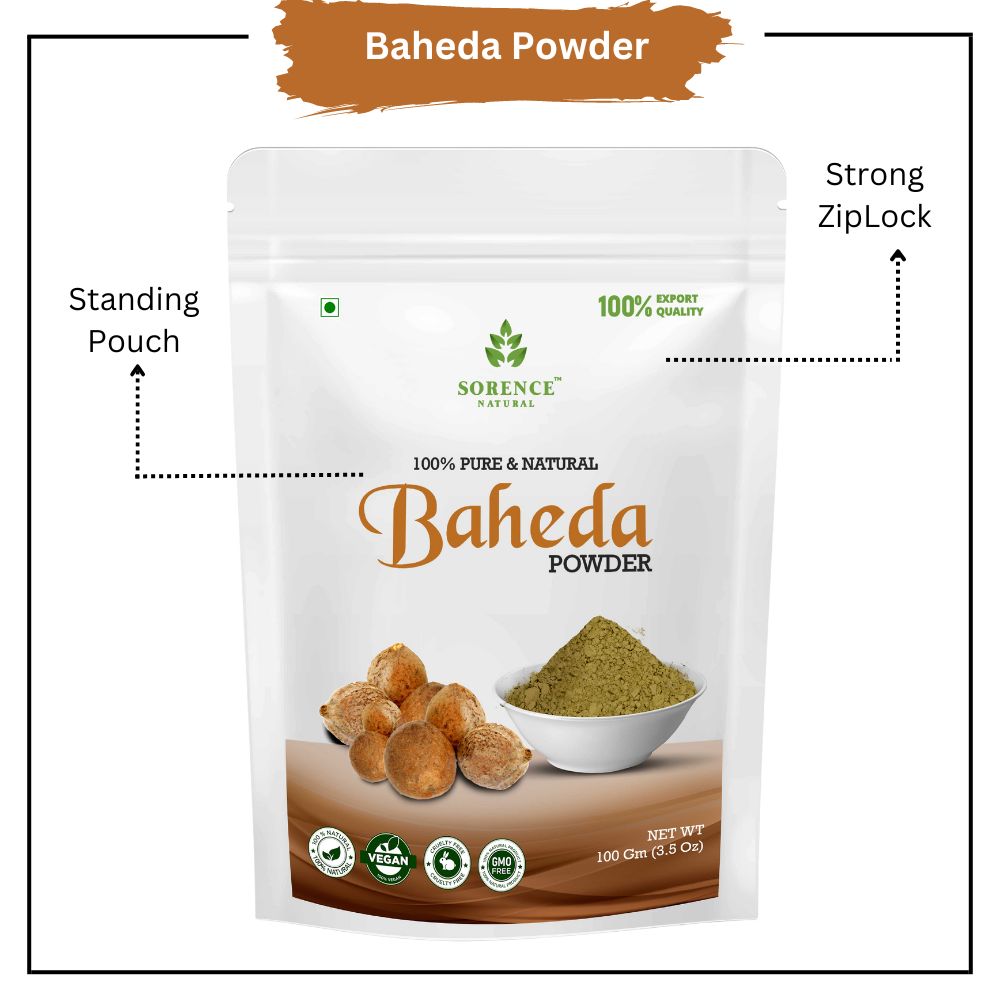 Sorence 100% Natural Baheda Powder for Hair Care