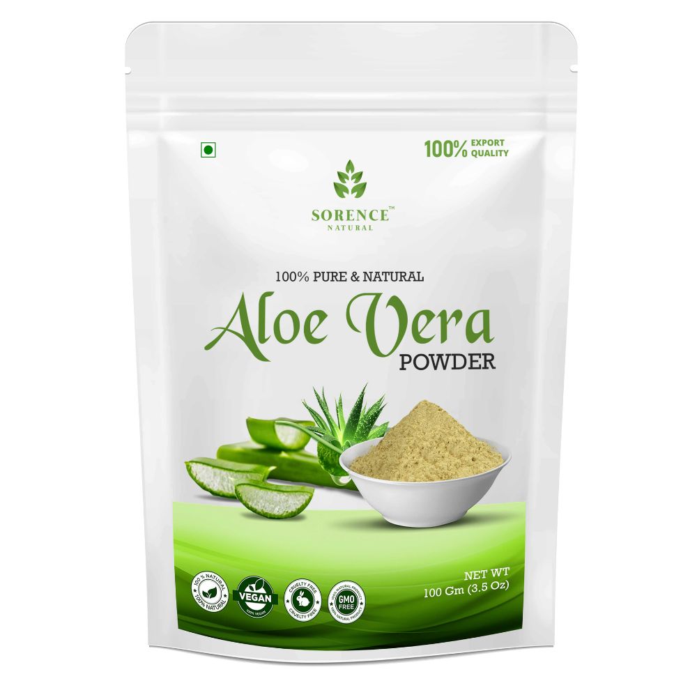 Sorence 100% Natural Aloe Vera Powder for Hair & Skin