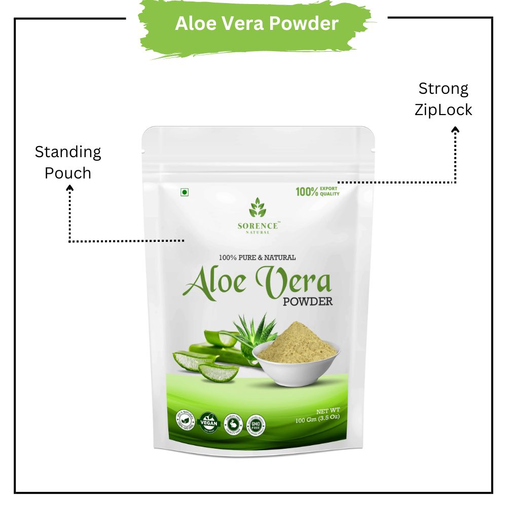 Sorence 100% Natural Aloe Vera Powder for Hair & Skin