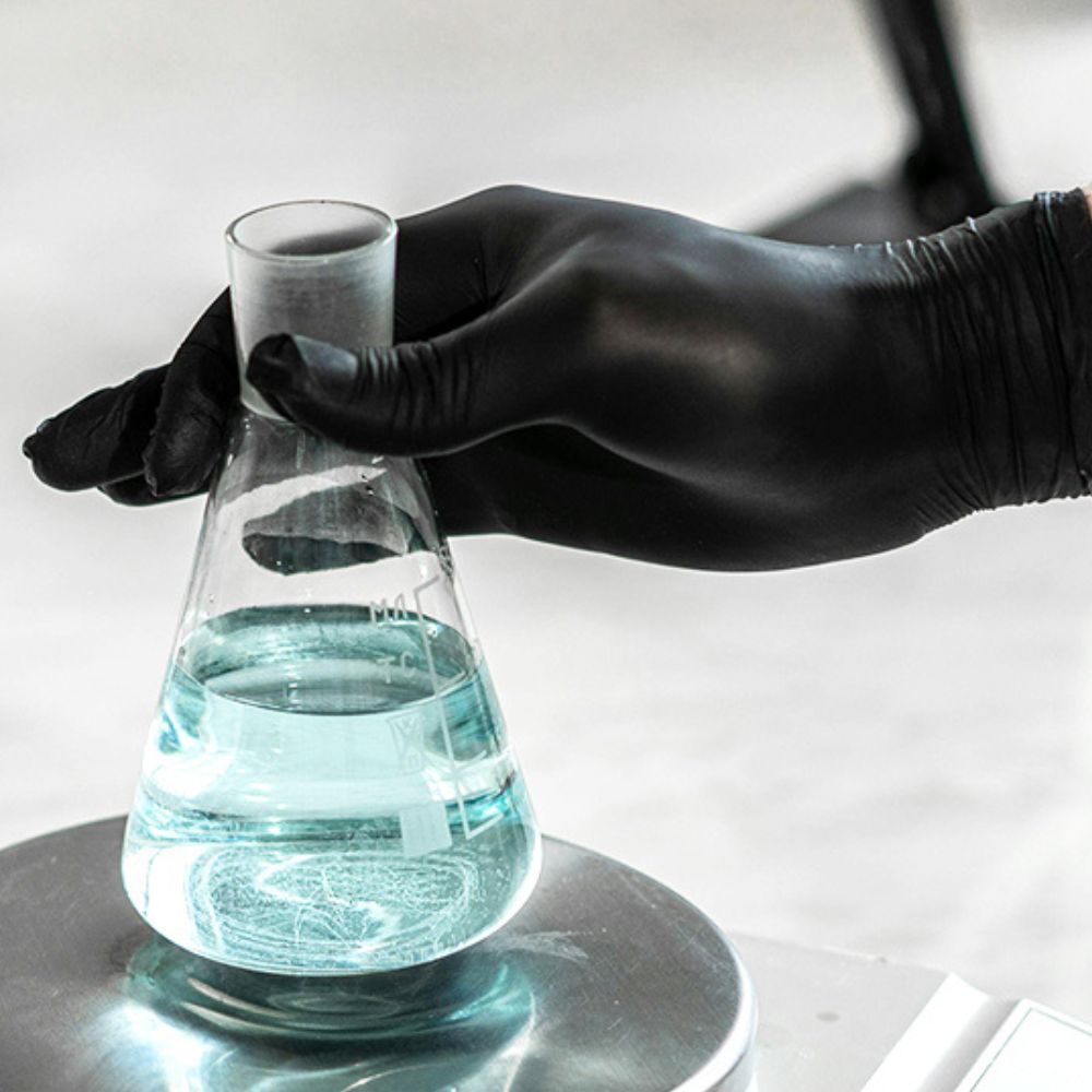 Nitrile Black Hand Gloves – Powder-Free, Latex-Free, Disposable Gloves for Industrial & Cleaning Use (Box of 100)