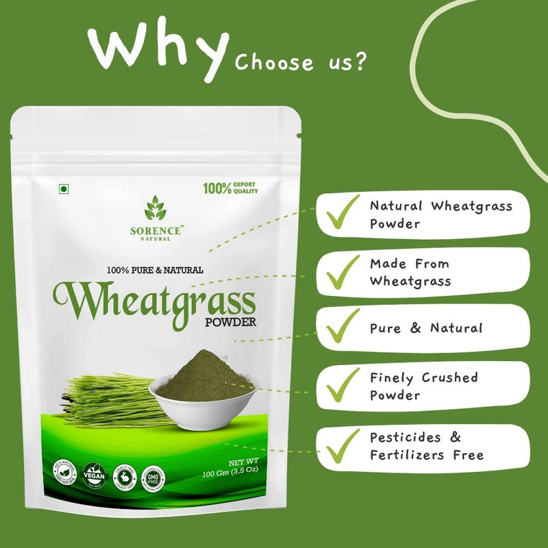 Sorence Natural Wheat Grass Powder